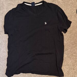 Men's Black V-Neck T-Shirt